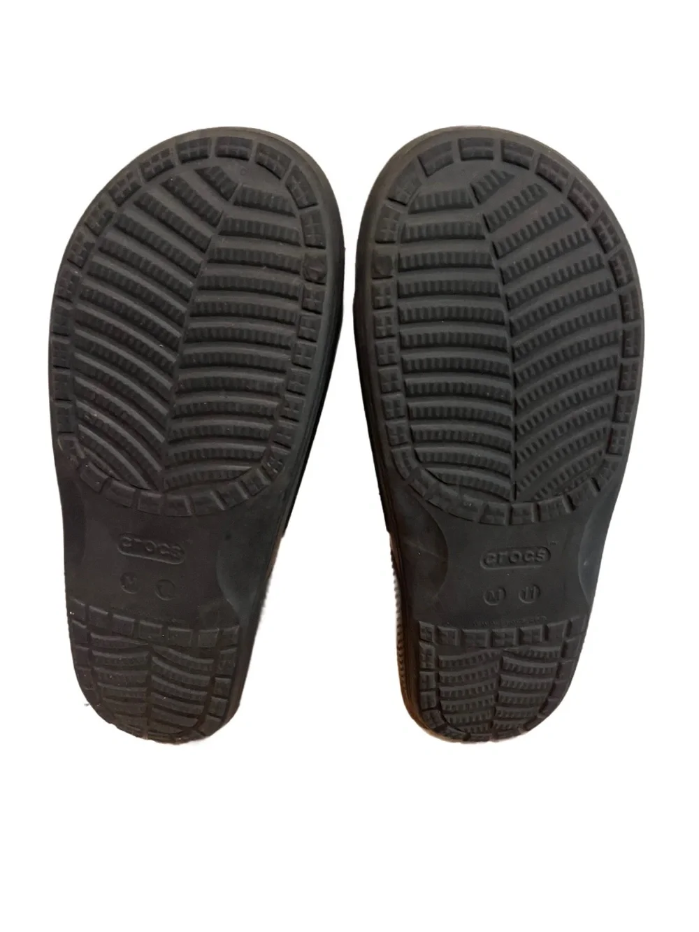 Mens 11 Crocs Classic Crocs Tiedye Graphic Slide Sandal Ventilation Holes